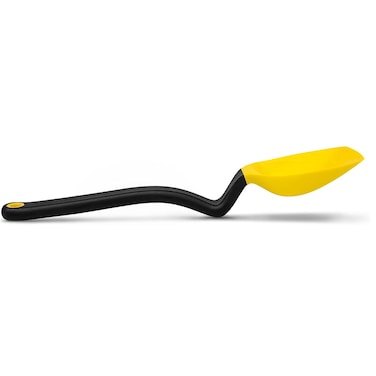 Dreamfarm Mini Supoon Non-Stick Sit-Up Silicone Scraping Cooking Spoon, Jar Scraper, Measures 5ml Tsp, 8 Inch, Durable, Easy to Clean, Ideal for Stirring and Scraping, Yellow