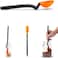 Dreamfarm Mini Supoon Non-Stick Sit-Up Silicone Scraping Cooking Spoon, Jar Scraper, Measures 5ml Tsp, 8 Inch, Durable, Easy to Clean, Ideal for Stirring and Scraping, Orange