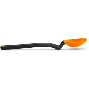 Dreamfarm Mini Supoon Non-Stick Sit-Up Silicone Scraping Cooking Spoon, Jar Scraper, Measures 5ml Tsp, 8 Inch, Durable, Easy to Clean, Ideal for Stirring and Scraping, Orange