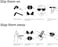 Slapsee Folding Sunglasses, UV400 Protection, Trendy Design for Men &amp; Women, Ultralight &amp; Easy to Carry Sunglasses, Wrist Slapping Sunglasses that never fall off, White Frame, White Slap, Blue Lens