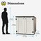 CamelTough Outdoor Storage Cabinet, Heavy Duty, 772 Litres, 5-Year Limited Warranty, Horizontal Shed, CamelTough, HTC-CT630