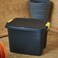Strata 4 Pack 42 Liter Heavy Duty Indoor and Outdoor Storage Box Container, Made in UK, Tote with Durable Latches and Lid, Stackable Bin, for Home, Balcony, Garden, Poolside, Garage, Office - STR-762