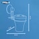 Everloc Essential Duo Pack - Toothbrush Holder &amp; Single Shelf Corner Rack, Vacuum Suction, No Drilling, No Screws, Rustproof Wall Mounted Storage Solution for Shower HTC-838