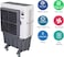 Nobel Air Cooler, 10L/Hr Water Consumption, BS Plug, 220V~/50Hz, 200W Rated Power, Copper Motor - 100L Water Tank, Remote Control - 18000m&sup3;/hr Airflow Rate - NAC1000R Grey