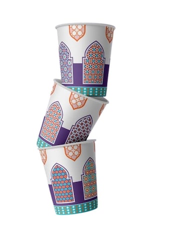 Hotpack Ramadan Design Paper Cup 6.5 oz - 1000 Pcs Pack