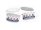 Hotpack Ramadan Design Paper Rise Bowl /Soup Bowl, White, 900 ml Base + Lid 1000 Pcs Pack