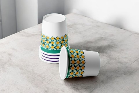 Hotpack Ramadan Design Paper Cup 4 oz - 1000 Pcs Pack