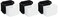Hotpack Disposable Microwaveable Rectangular Black Base, Meal Prep Container 32 ounce with Clear Lid, 150 Pieces