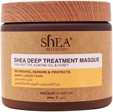 Shea Miracles Shea Deep Treatment Hair Masque With Enriched Almond Oil &amp; Honey, Ideal For Damaged &amp; Dry Hair, A Daily Hair Mask, 500ml