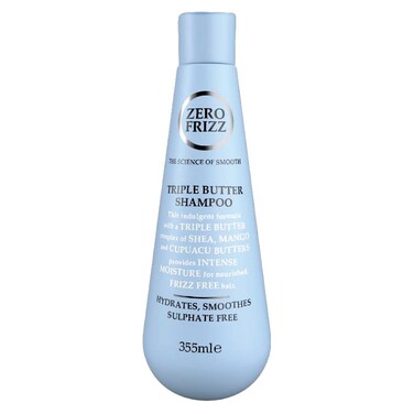 Zero Frizz Triple Butter Hair Shampoo, 355ml