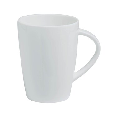 BARALEE PORCELIAN CERAMIC SIMPLE PLUS WHITE MUG, 091632A, 450 CC (15 1/4 OZ), PACK OF 6, Coffee Mug, Tea Mug, Milk Cups, Mug Set, Cup Set, Coffee Cups, Tea Cups