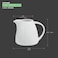 BARALEE PORCELIAN CERAMIC SIMPLE PLUS WHITE CREAMER , 091818A , 280 CC (9 1/2 OZ) , PACK OF 6 , Cream Pitcher , Porcelain Creamer , Sauce Pitcher , Creamer Jug for Kitchen Coffee Tea Milk