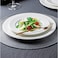 BARALEE PORCELIAN CERAMIC WISH WHITE FLAT PLATE , 092001A , 16 CM (6 1/4") , PACK OF 6 , Dinner plate , Round platter , Serving plate , Porcelain platter
