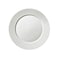BARALEE PORCELIAN CERAMIC WISH WHITE FLAT PLATE , 092041A , 25 CM (9 7/8") , PACK OF 6 , Dinner plate , Round platter , Serving plate , Porcelain platter