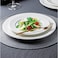 BARALEE PORCELIAN CERAMIC WISH WHITE FLAT PLATE , 092051A , 27 CM (10 5/8") , PACK OF 12 , Dinner plate , Round platter , Serving plate , Porcelain platter