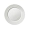 BARALEE PORCELIAN CERAMIC WISH WHITE FLAT PLATE , 092051A , 27 CM (10 5/8") , PACK OF 12 , Dinner plate , Round platter , Serving plate , Porcelain platter