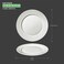 BARALEE PORCELIAN CERAMIC WISH WHITE FLAT PLATE , 092071A , 31 CM (12 1/4") , PACK OF 12 , Dinner plate , Round platter , Serving plate , Porcelain platter