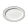 BARALEE PORCELIAN CERAMIC WISH WHITE OVAL PLATE , 092261A , 36 CM (14 1/8") , PACK OF 6 , Dinner plate , Oval platter , Serving plate , Porcelain platter