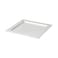 BARALEE PORCELIAN CERAMIC WISH WHITE SQUARE PLATE , 092124A , 25.5 CM SHORT RIM (10") , PACK OF 6 , Dinner plate , Square platter , Serving plate , Porcelain platter