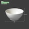 BARALEE PORCELIAN CERAMIC WISH WHITE BOWL , 092511A , 12 CM (4 3/4") , PACK OF 6 , Soup bowl , Pasta bowl , Deep dish bowl , Salad bowl , Serving Bowl