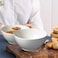 BARALEE PORCELIAN CERAMIC WISH WHITE BOWL , 092524A , 18 CM (7 1/8") , PACK OF 4 , Soup bowl , Pasta bowl , Deep dish bowl , Salad bowl , Serving Bowl