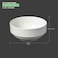 BARALEE PORCELIAN CERAMIC WISH WHITE STACKABLE BOWL , 092508A , 10.5 CM (4 1/8") , PACK OF 6 , Serving Bowl , Dessert Bowl , Salad Bowl , Side Bowl