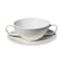 BARALEE PORCELIAN CERAMIC WISH WHITE SOUP CUP HANDLED , 092536A , 280 CC (9 1/2 OZ) , PACK OF 6 , Soup bowl , Pasta bowl , Deep dish bowl , Salad bowl