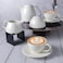 BARALEE PORCELIAN CERAMIC WISH WHITE CUP, 092600A, 100 CC (3 1/2 OZ), PACK OF 6, Espresso Cup, Tea Cup, Coffee Cup, Cappuccino Cup, Coffee Mug Set, Tea Mug Set