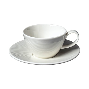 BARALEE PORCELIAN CERAMIC WISH WHITE CUP, 092600A, 100 CC (3 1/2 OZ), PACK OF 6, Espresso Cup, Tea Cup, Coffee Cup, Cappuccino Cup, Coffee Mug Set, Tea Mug Set