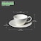 BARALEE PORCELIAN CERAMIC WISH WHITE SAUCER, 092301A, 12.5 CM (4 7/8"), PACK OF 6, Tea Saucer, Coffee Saucer, Cup Saucer, Dish Saucer, Small Plate