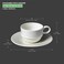 BARALEE PORCELIAN CERAMIC WISH WHITE STACKABLE CUP, 092601A, 100 CC (3 1/2 OZ), PACK OF 6, Espresso Cup, Tea Cup, Coffee Cup, Cappuccino Cup, Coffee Mug Set, Tea Mug Set