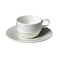 BARALEE PORCELIAN CERAMIC WISH WHITE STACKABLE CUP, 092617A, 250 CC (8 1/2 OZ), PACK OF 6, Espresso Cup, Tea Cup, Coffee Cup, Cappuccino Cup, Coffee Mug Set, Tea Mug Set