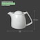 BARALEE PORCELIAN CERAMIC WISH WHITE COFFEE POT WITH LID , 092800A , 350 CC (11 3/4 OZ) , PACK OF 2 , Tea Kettle , Coffee Kettle , Tea Pot , Coffee Pot, Hot Water Dispenser, Milk Pot, Jug, Pitcher