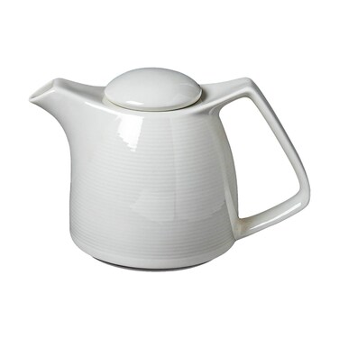 BARALEE PORCELIAN CERAMIC WISH WHITE COFFEE POT WITH LID , 092800A , 350 CC (11 3/4 OZ) , PACK OF 2 , Tea Kettle , Coffee Kettle , Tea Pot , Coffee Pot, Hot Water Dispenser, Milk Pot, Jug, Pitcher