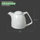 BARALEE PORCELIAN CERAMIC WISH WHITE COFFEE POT WITH LID , 092802A , 700 CC (23 3/4 OZ) , PACK OF 2 , Tea Kettle , Coffee Kettle , Tea Pot , Coffee Pot, Hot Water Dispenser, Milk Pot, Jug, Pitcher