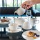 BARALEE PORCELIAN CERAMIC WISH WHITE TEA POT WITH LID , 092806A , 400 CC (13 1/2 OZ) , PACK OF 2 , Tea Kettle , Coffee Kettle , Tea Pot , Coffee Pot, Hot Water Dispenser, Milk Pot, Jug, Pitcher