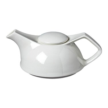BARALEE PORCELIAN CERAMIC WISH WHITE TEA POT WITH LID , 092806A , 400 CC (13 1/2 OZ) , PACK OF 2 , Tea Kettle , Coffee Kettle , Tea Pot , Coffee Pot, Hot Water Dispenser, Milk Pot, Jug, Pitcher