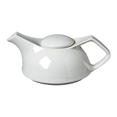 BARALEE PORCELIAN CERAMIC WISH WHITE TEA POT WITH LID , 092807A , 650 CC (22 OZ) , PACK OF 2 , Tea Kettle , Coffee Kettle , Tea Pot , Coffee Pot, Hot Water Dispenser, Milk Pot, Jug, Pitcher