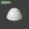 BARALEE PORCELIAN CERAMIC WISH WHITE SUGAR BOWL , 092813A , 300 CC (10 1/4 OZ) , PACK OF 6 , Sugar pot , Sugar jar , Sugar dispenser , Sugar container, Sugar Holder
