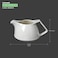 BARALEE PORCELIAN CERAMIC WISH WHITE CREAMER , 092817A , 150 CC (5 OZ) , PACK OF 6 , Cream Pitcher , Porcelain Creamer , Sauce Pitcher , Creamer Jug for Coffee Tea Milk