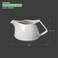 BARALEE PORCELIAN CERAMIC WISH WHITE CREAMER , 092818A , 300 CC (10 1/4 OZ) , PACK OF 6 , Cream Pitcher , Porcelain Creamer , Sauce Pitcher , Creamer Jug for Kitchen Coffee Tea Milk