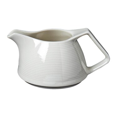 BARALEE PORCELIAN CERAMIC WISH WHITE CREAMER , 092818A , 300 CC (10 1/4 OZ) , PACK OF 6 , Cream Pitcher , Porcelain Creamer , Sauce Pitcher , Creamer Jug for Kitchen Coffee Tea Milk