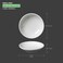 BARALEE PORCELIAN CERAMIC WISH WHITE SMALL DISH , 092501A , 8.5 CM (3 3/8") , PACK OF 12 , Salad Plate , Side Plate , Serving ware , Serving Plate
