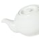 BARALEE PORCELIAN CERAMIC SIMPLE PLUS WHITE TEA POT WITH LID , 093808A , 750 CC (25 1/4 OZ) , PACK OF 2 , Tea Kettle , Coffee Kettle , Tea Pot , Coffee Pot, Hot Water Dispenser, Milk Pot, Jug, Pitcher