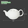 BARALEE PORCELIAN CERAMIC SIMPLE PLUS WHITE TEA POT WITH LID , 093808A , 750 CC (25 1/4 OZ) , PACK OF 2 , Tea Kettle , Coffee Kettle , Tea Pot , Coffee Pot, Hot Water Dispenser, Milk Pot, Jug, Pitcher