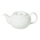 BARALEE PORCELIAN CERAMIC SIMPLE PLUS WHITE TEA POT WITH LID , 093808A , 750 CC (25 1/4 OZ) , PACK OF 2 , Tea Kettle , Coffee Kettle , Tea Pot , Coffee Pot, Hot Water Dispenser, Milk Pot, Jug, Pitcher