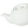 BARALEE PORCELIAN CERAMIC SIMPLE PLUS WHITE TEA POT WITH LID , 093809A , 1 , 000 CC (33 3/4 OZ) , PACK OF 2 , Tea Kettle , Coffee Kettle , Tea Pot , Coffee Pot
