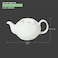 BARALEE PORCELIAN CERAMIC SIMPLE PLUS WHITE TEA POT WITH LID , 093809A , 1 , 000 CC (33 3/4 OZ) , PACK OF 2 , Tea Kettle , Coffee Kettle , Tea Pot , Coffee Pot