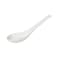 BARALEE PORCELIAN CERAMIC SIMPLE PLUS WHITE SOUP SPOON LARGE , 093913A , PACK OF 12 , Soup Spoon , Bowl Spoon , Serving Spoon, Porcelain Cutlery