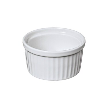 BARALEE PORCELIAN CERAMIC SIMPLE PLUS WHITE RAMEKIN , 091563A , 8 CM , PACK OF 12 , Dessert bowl , Serving bowl , Ramekin cup , Ramekin custard cup